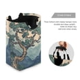 thumbnail image 3 of Yayeee Freestanding Laundry Hamper with Handle Collapsible Large Storage Basket for Clothes, Tree in The Mountains, 3 of 7