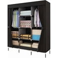 thumbnail image 1 of Armario simple de metal PAI, organizador de armario abierto multifunción con estantes, lona de color sólido, muebles minimalistas para oficina y dormitorio, 1 of 5