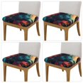 thumbnail image 2 of Honeii Colorful Flower Goat Print Square Cushion Cover with Elastic Band & Ties,Sofa Cushion Covers,Furniture Protector for Living Room,Washable Sofa Seat Slipcover-Four Pieces, 2 of 7