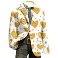 thumbnail image 3 of IWRICH Men's Corduroy Valentines Blazer Love Heart Button Casual Suit Jacket Slim Fit Loose Work Sport Coat with Pocket 04-White XL, 3 of 5