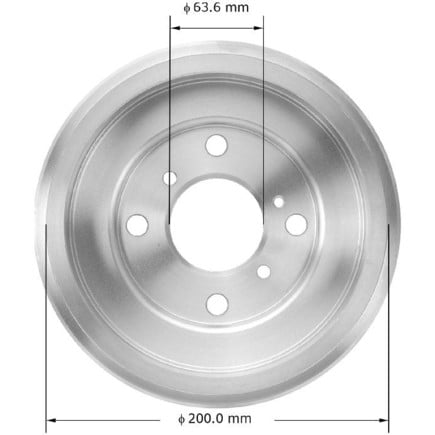 BENDIX PDR0841 Bendix Brake Drum Fits select: 2011-2019 FORD FIESTA