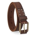 thumbnail image 1 of Cinturón Timberland para niños, piel marrón, talla pequeña, 22-24 pulgadas, 1 of 5