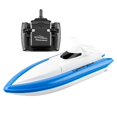 thumbnail image 1 of Barco RC 2.4G 4CH 20KM / H Barcos de carreras de control remoto Lancha rápida Azul Zulema barcos de piscina rc, 1 of 8