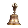 thumbnail image 4 of Campana de bronce, campana de viento, bendición, accesorio artesanal, de mano de latón fuerte para colgar en tiendas, cenas, ventanas, decoración de, 4 of 9