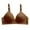 Brown, variant on DQRPSEETB Comfy Bras for Women No Steel Ring Thin Women Bra Solid Color Embroidered Decoration Breathable Gathers Underwear Comfort Bra Pink