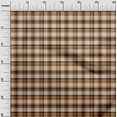thumbnail image 3 of oneOone Polyester Spandex Orange Fabric Check Craft Projects Decor Fabric Printed By The Yard 56 Inch Wide, 3 of 4