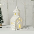 thumbnail image 7 of Ceramic Snow House LED Decor Nordic Christmas Village Tabletop Lamp Creative Festive Centerpiece for Mantel And Shelf Display, 7 of 7
