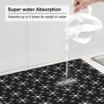 thumbnail image 5 of ZICANCN Dish Drying Mat for Kitchen Countertop, Christmas snowflakes Drainer Mats with Non-slip Rubber Backed, Super Absorbent Easy Clean Rack Pad,\r\n16x18 Inches, 5 of 9