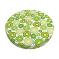 thumbnail image 2 of Lsque Kiwi Lemon Round Bar chair cushion covers Velvet Fabric Premium Comfort Protects from Scratches and Stains for 14-17 Inch Chair- 12 inch, 2 of 7