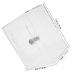 thumbnail image 2 of TABLZONE 1 Set Raffle Ticket Box Clear Plastic Donation Box Lockable Simple and Generous Holder, 2 of 8