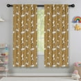 thumbnail image 5 of Blackout Kids Curtains,Brown Cartoon Dinosaurs Fossils Pattern Childrens Insulated Curtains Set Of 2,Bedroom Essentials,Toddler Room Decor 42"x63", 5 of 5