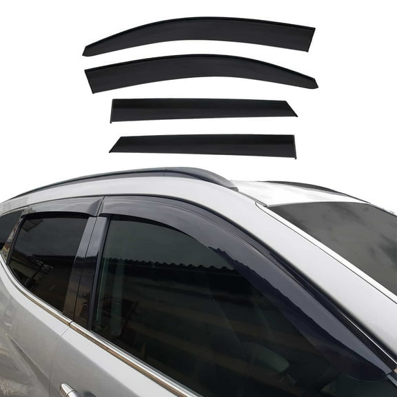 Window Visor Vent Rain Deflector Guard for Hyundai Tucson 2016-2021 Smoke 4 Pcs