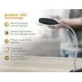 thumbnail image 5 of PureOptics LED Clamp On Desk Lamp with Metal Gooseneck, 5 of 11
