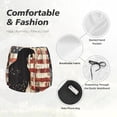 thumbnail image 6 of Lsque Wood Grain Bald Eagle Printed Women's Running Shorts with Liner Pockets,Elastic Quick Dry Workout Athletic Gym Yoga Shorts,Womens High Waist Shorts-X-Large, 6 of 9
