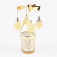thumbnail image 1 of Spinning Candle Holder with Cup, Golden Rotating Candlestick Set for Romantic Wedding, Christmas Party, Home Table Decorations, Favor Gift (Christmas Tree), 1 of 7