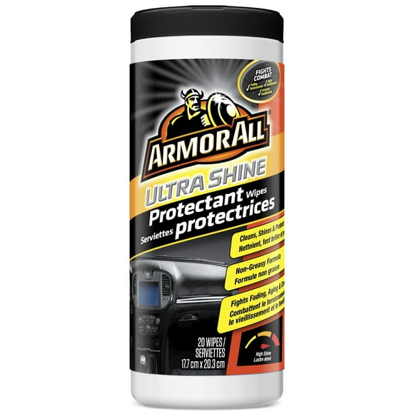 Armor All Ultra Shine Car Protectant Wipes (20 Count), Car Protectant Wipes