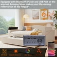 thumbnail image 5 of Harper & Bright Designs Full Size Upholstered Daybed with Trundle and Storage Armrests, Wood Bed Frame with Latest Integrated Bluetooth Audio System for Bedroom Furniture, Teddy Fleece Sofa Bed, 5 of 15