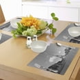 thumbnail image 4 of Ambesonne Eiffel Tower Place Mats Set of 4, Tourist Attraction, Standard Size, Grey, 4 of 6