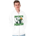 thumbnail image 5 of Popeye St Paddys Try To Pinch Me Zip Up Hoodie Men's Women's Brisco Brands M, 5 of 6