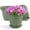 Celadon Green, variant on FIASON 6 Pack 8 Inch Pink Embossed Plastic Plant Pots, Vine Pattern Flower Planters with Drainage Holes and Saucers, Indoor Outdoor Decorative Plant Pots