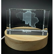 Belgium 3D Engraved Crystal 3D Engraved Crystal Keepsake/Gift/Decor/Collectible/Souvenir