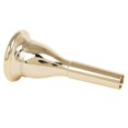 thumbnail image 1 of Tuba Mouthpiece Solid Construction Plated Musical Instrument Gold, 1 of 5