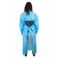thumbnail image 5 of Safe Handler Disposable Long Sleeve Thumb Loop Apron, Blue, OSFM (Pack of 25), 5 of 5
