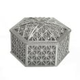 thumbnail image 1 of Plastic Hexagonal Square Gift Box Wedding Favor Case Exquisite Appearance Large Capacity Smooth Lovely Candy Boxes for Chocolate Silver Hexagon, 1 of 7
