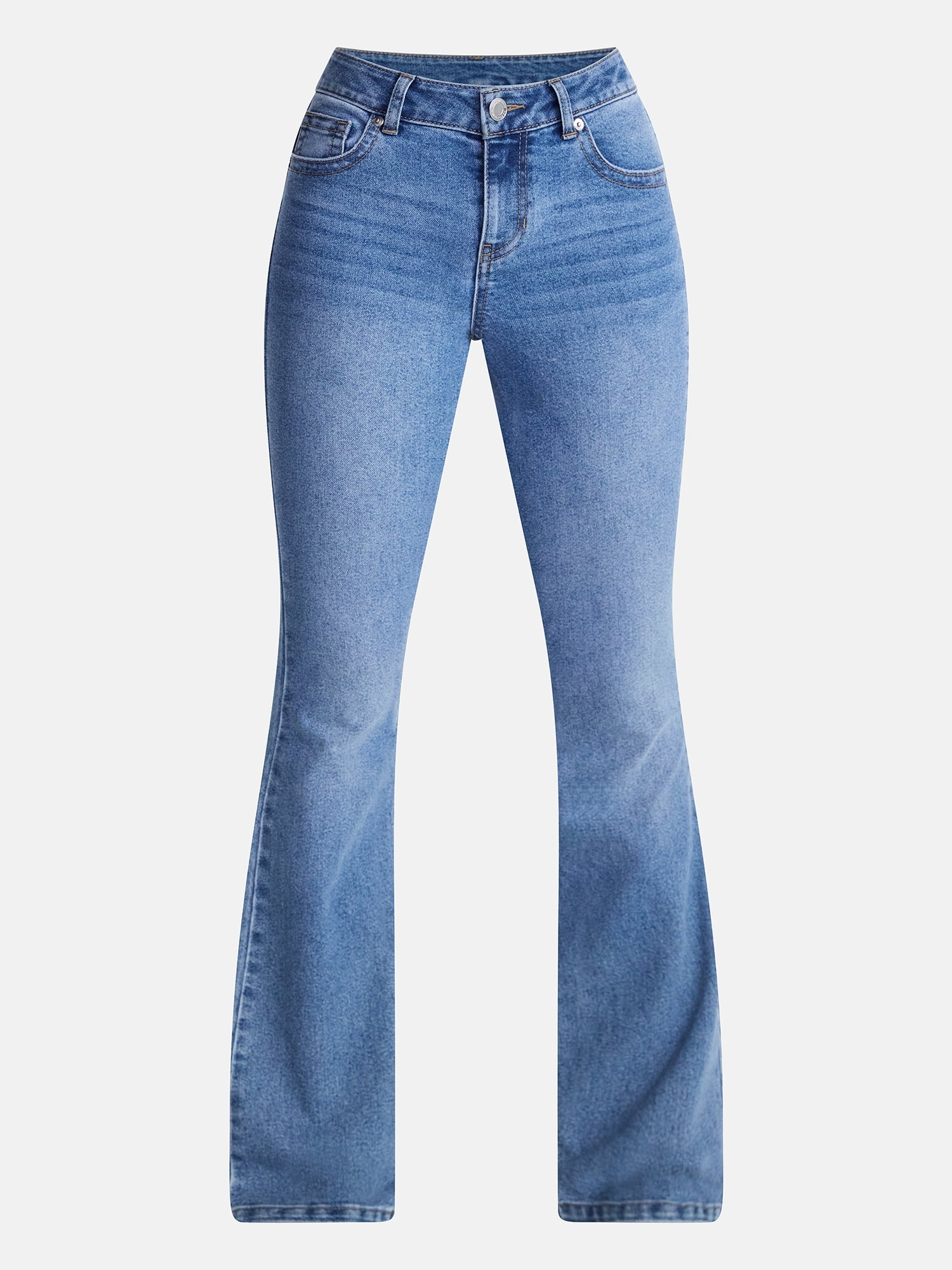 No Boundaries Novelty Stitch Bootcut Jeans, 32.5" Inseam, Women's 00-20