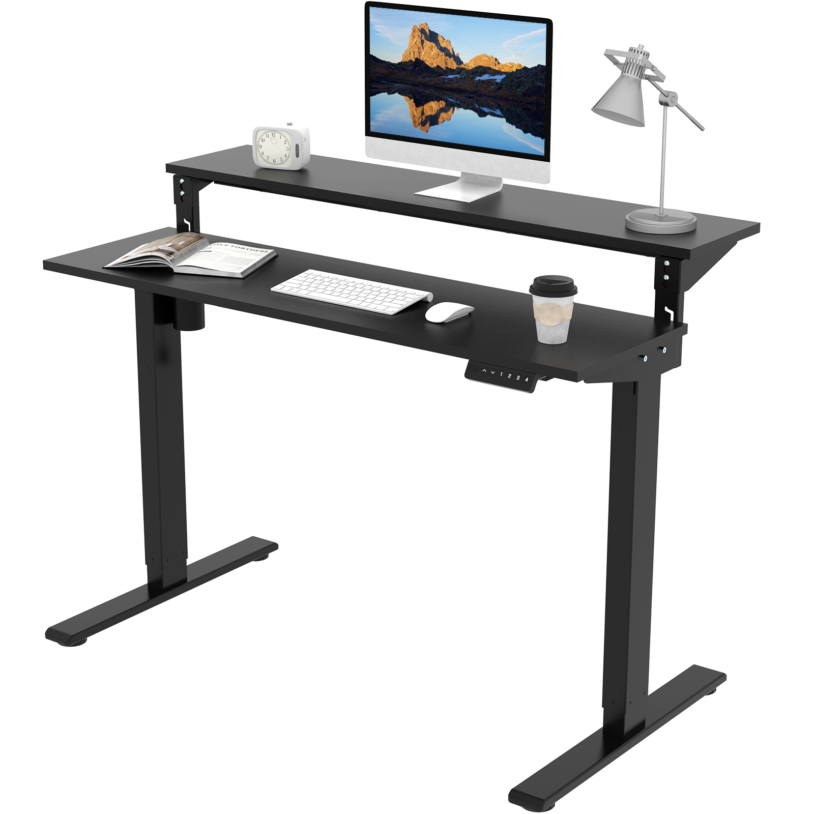 FlexiSpot 48"x24" 2Tier Home Office Height Adjustable Standing Desk