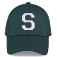 thumbnail image 3 of Daxton Performance Cool Tech Baseball Hat - Dusk Teal Cap, Silver Logo Letter S, 3 of 3
