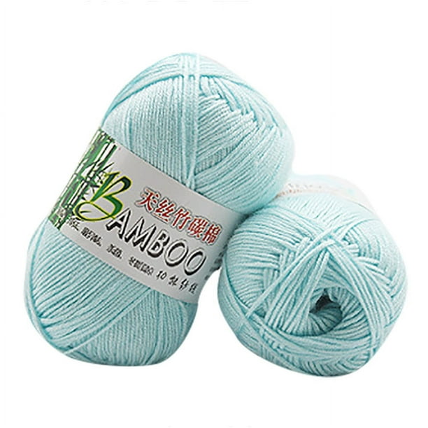 Xihbxyly Ventas de Liquidación Nuevo 100% Lana Punto de Ganchillo, Suave y Cálido, Natural, 50G