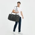 thumbnail image 6 of WANDF Foldable Duffel Bag 65L with Wet Pocket & Shoes Compartment, Overnight Weekender Travel Duffle for Men Women Water-proof & Tear Resistant(Dark Grey), 6 of 6