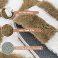 thumbnail image 2 of BERTHMEER 5'x8' Checkered Rug for Living Room, Modern Brown and White Checkerboard Shag Rug Non-Slip Area Rug Soft Indoor Fluffy Rugs for Bedroom Carpet Home Dorm Aesthetic Decor, 2 of 5