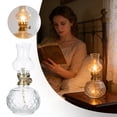 thumbnail image 2 of Style Lamp With Glass Candle Holder Style Lamp With Glass Candle Holder Glass Clear Kerosene Lamp Clear Lamps For Center Candles Holders, 2 of 4