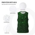 thumbnail image 3 of Naloa Green Sparkling Basketball Jersey Reversible Men's Mesh Athletic Sports Shirts Training Practice S-4XLLarge, 3 of 6