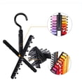 thumbnail image 3 of 2pcs Tie Rack Holder, Tie&Belt Rack, Necktie Accessories Organizer, 20 Non-Slip Hanger Hooks Each Rotates 360 Degrees Storage Solution for Neckties and Belts, 3 of 8