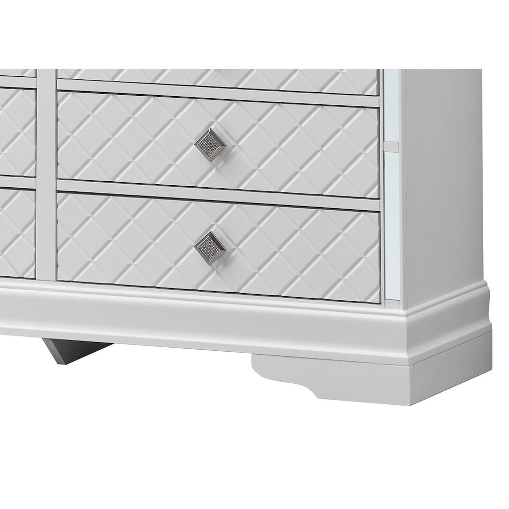 Glory Furniture Verona G6790-D Dresser , Silver Champagne