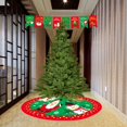 thumbnail image 3 of Alfombra de falda de árbol de Navidad, decoración de Año Nuevo, adornos de falda de árbol, suministros festivos para fiestas, 90CM, 3 of 4
