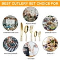 thumbnail image 4 of 20PCS Stainless Steel Silverware Set, Mirror-Polished Cutlery Flatware Set 4 Knives 4 Forks 4 Spoons 4 Tea Forks 4 Teaspoons with Beautiful Flower Pattern for Kitchen Restaurant Party, 4 of 8