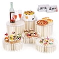 thumbnail image 4 of Foldable Food Display stands racks nd Cake Stand Buffet Risers ,Food Cake Stands for Party Buffet Risers and Desert Stands for Show Catering Desserts, Food, Jewelry (6 Pcs), 4 of 12