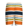 thumbnail image 2 of Lsque Colorful Pastel Stripes Mens Sleep Pajama Shorts,Short Pajama Pants, Cotton Ultra-Soft Knit-XX-Large, 2 of 9