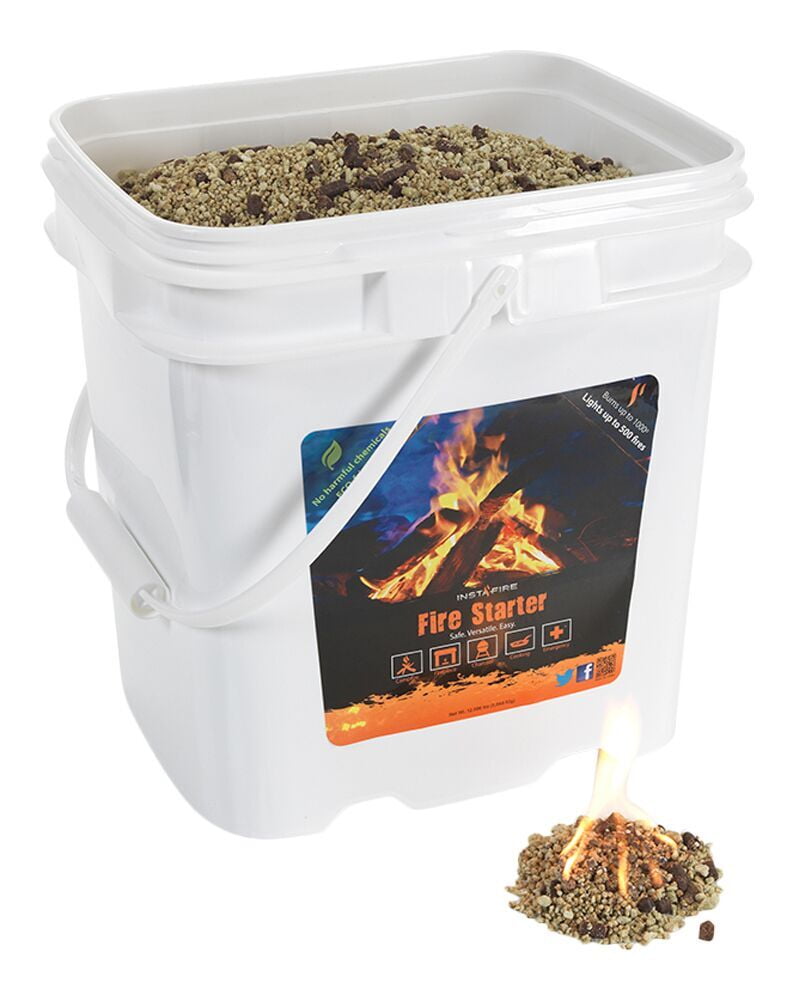 Instafire EcoFriendly Granulated Bulk Fire Starter, 2Gallon Bucket
