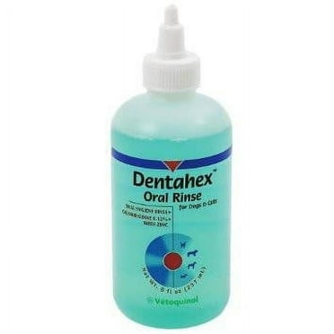 Dentahex Oral Rinse for Dogs and Cats by Vetoquinol - 8 Ounce