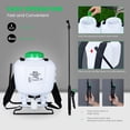 thumbnail image 3 of Portable Backpack Sprayer 4 Gallon Capacity, Adjustable Nozzles & Pressure Release Valve, Comfortable Padded Straps for Lawn & Garden Use, 3 of 7
