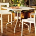 thumbnail image 2 of Compamia Forza 31" Square Folding Patio Dining Table in Beige, 2 of 6