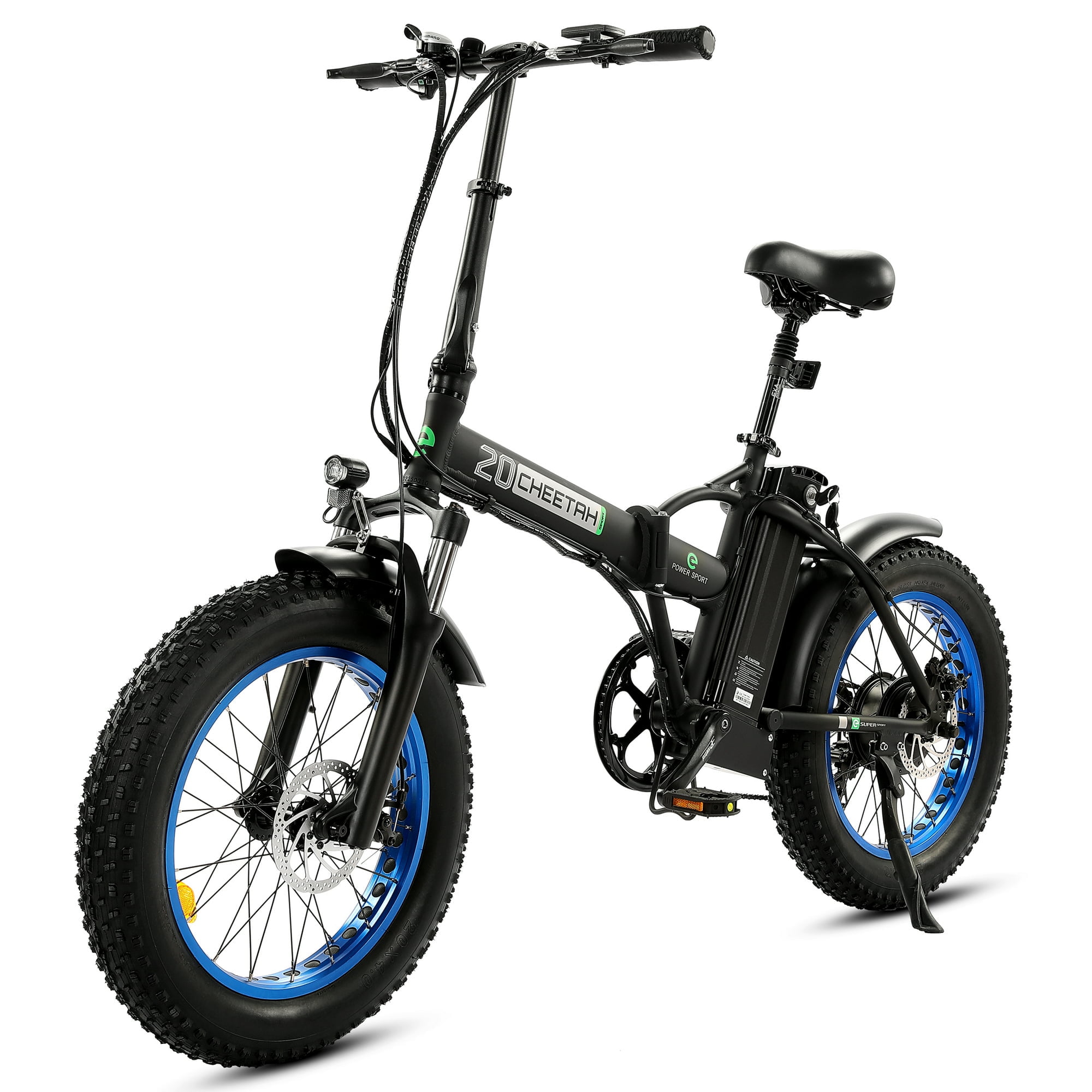 ECOTRIC 20 Foldable Electric Bike 500W 48V Pedal Assist Bicycle Fat Tire Suitable for All Terrains Walmart