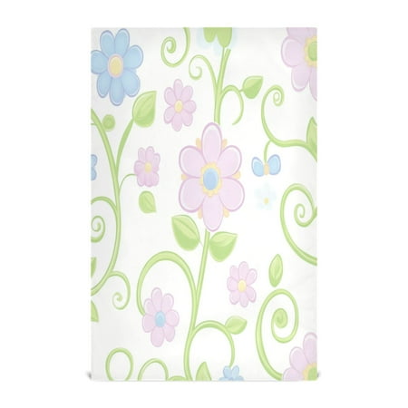 

Delicate Flower Design Kitchen Towels 6-Piece Pack Tea Towels for Kitchen Decorative Waffle Design 28x18in