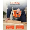 thumbnail image 3 of High-Efficiency Cordless Nail Gun Combo 20V 2-in-1 (Brad Nailer/Staple Gun) with 500 18-Gauge Nails, 500 Staples, 2.0Ah High-Capacity Battery & Fast Charger Included, 3 of 10