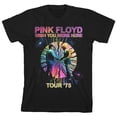 thumbnail image 6 of Pink Floyd Wish You Were Here Prism Graphic Crew Neck Short Sleeve Youth Black T-shirt-XL, 6 of 6